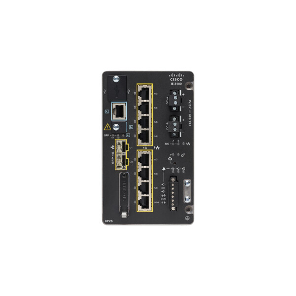 Cisco Catalyst IE3400, Managed, L2/L3, Gigabit Ethernet (10/100/1000), Power over Ethernet (PoE), Rack-Einbau