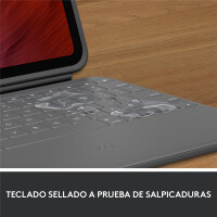 Logitech Rugged Folio, QWERTY, Spanisch, 1,8 cm, 1,2 mm, Apple, iPad (10th gen) Model: A2696, A2757, A2777