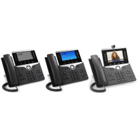 Cisco 8811, IP-Telefon, Schwarz, Kabelgebundenes Mobilteil, Tisch/Wand, LCD, 800 x 480 Pixel
