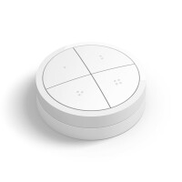 Signify Philips Tap Dial Schalter weiß, Kabellos, Weiß, Wand, Kunststoff, IP20, III