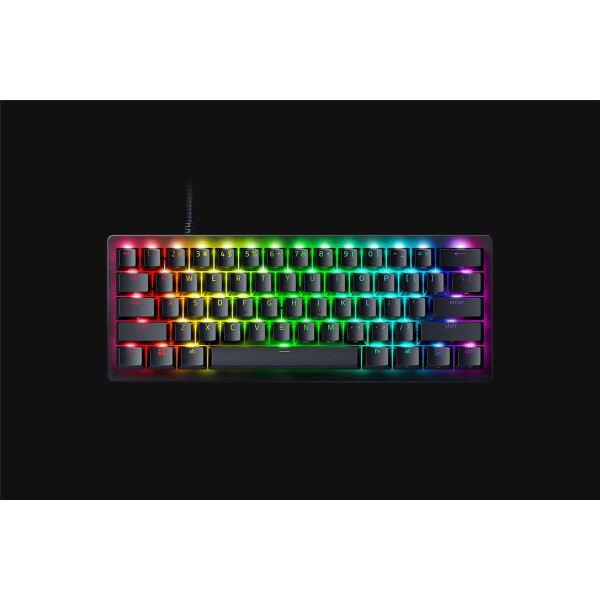 Razer Huntsman V3 Pro Mini, Kabelgebunden, USB, Optischer Schlüsselschalter, QWERTZ, RGB-LED, Schwarz
