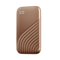 WD My Passport - 1 TB - USB Typ-C - 3.2 Gen 2 (3.1 Gen 2) - 1050 MB/s - Passwortschutz - Gold