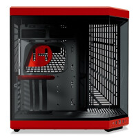 HYTE Y70, Midi Tower, PC, Schwarz, Rot, ATX, EATX, ITX, micro ATX, Mini-ATX, ABS, Stahl, Gehärtetes Glas, 18 cm