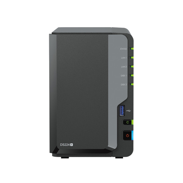 Synology DiskStation DS224+, NAS, Desktop, Intel® Celeron®, J4125, 2 GB, DDR4