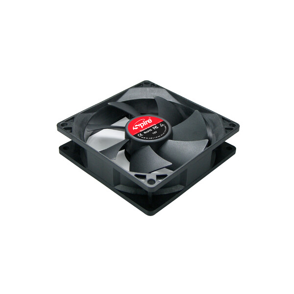 Spire Orion 90 x 25mm, Ventilator, 9,2 cm, 2000 RPM, 19 dB, 38,4 cfm, Schwarz
