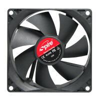 Spire Orion 90 x 25mm, Ventilator, 9,2 cm, 2000 RPM, 19 dB, 38,4 cfm, Schwarz