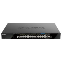 D-Link DGS-1520-28MP, Managed, L3, Gigabit Ethernet (10/100/1000), Power over Ethernet (PoE), Rack-Einbau, 1U