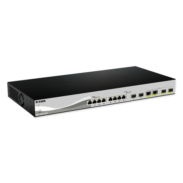 D-Link DXS-1210-12SC/E, Managed, L2, 10G Ethernet (100/1000/10000), Rack-Einbau, 1U