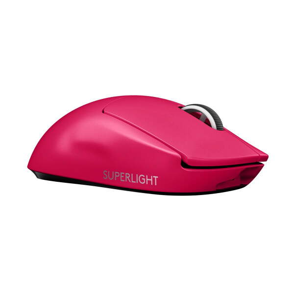 Logitech G Pro X Superlight, rechts, Optisch, RF Wireless, 25600 DPI, 1 ms, Magenta