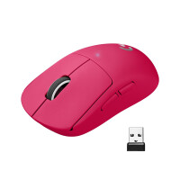 Logitech G Pro X Superlight, rechts, Optisch, RF Wireless, 25600 DPI, 1 ms, Magenta