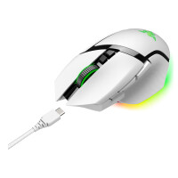 Razer Basilisk V3 Pro, rechts, Optisch, RF Wireless + Bluetooth + USB Type-C, 30000 DPI, Weiß