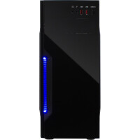 Inter-Tech B-42, Midi Tower, PC, Schwarz, ATX, micro ATX, 15 cm, 35 cm