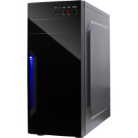 Inter-Tech B-42, Midi Tower, PC, Schwarz, ATX, micro ATX, 15 cm, 35 cm