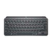 Logitech MX Keys Mini, Mini, Kabellos, RF Wireless + Bluetooth, QWERTY, LED, Graphit