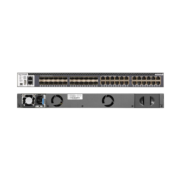 Netgear M4300-24X24F/US/EMEA, Managed, 10G Ethernet (100/1000/10000), Rack-Einbau, 1U
