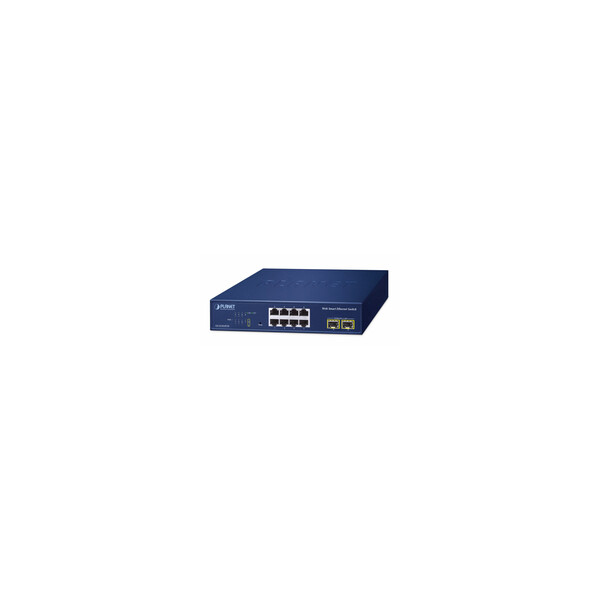 Planet Web Smart Switch GS-2210-8T2S - Switch - Kupferdraht