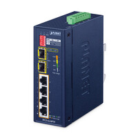 Planet Industrial 4-Port 100TX+2-Port 100TX SFP...