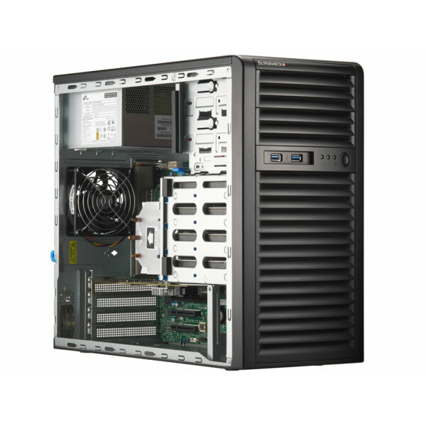 Supermicro SYS-531R-I, Mini-Tower, Workstation Barebone, Intel C262, DDR5-SDRAM, SATA, 400 W
