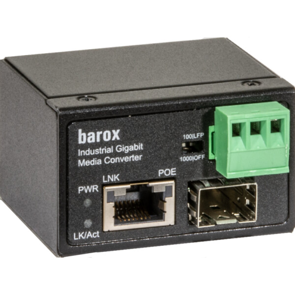 Barox PC-PMC101-GME, 1000 Mbit/s, 10Base-T, 100Base-TX, 1000Base-T, IEEE 802.3, IEEE 802.3ab, IEEE 802.3af, IEEE 802.3au, IEEE 802.3u, IEEE 802.3x, Gigabit Ethernet, 10,100,1000 Mbit/s, 10BASE-T, 100BASE-TX, 1000BASE-T