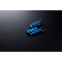 Kingston IronKey 256GB USB-C Keypad 200C, FIPS 140-3 Lvl 3 (ausstehend) AES-256, 256 GB, USB Typ-C, 3.2 Gen 1 (3.1 Gen 1), 280 MB/s, Schutzhülle, Blau