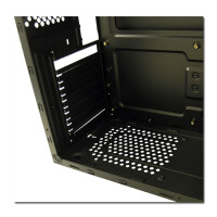 LC-Power 7038B, Midi Tower, PC, Schwarz, ATX, micro ATX, Mini-ITX, Metall, 14,5 cm