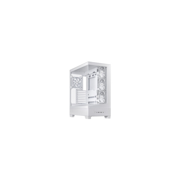 ASUS A31 Plus TG ARGB ATX Gaming Gehäuse mit Seitenfenster weiß -• Midi-Tower Gehäuse