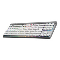 Logitech G G515, Verkabelt & Kabellos, USB + RF Wireless + Bluetooth, Mechanischer Switch, QWERTY, RGB-LED, Weiß