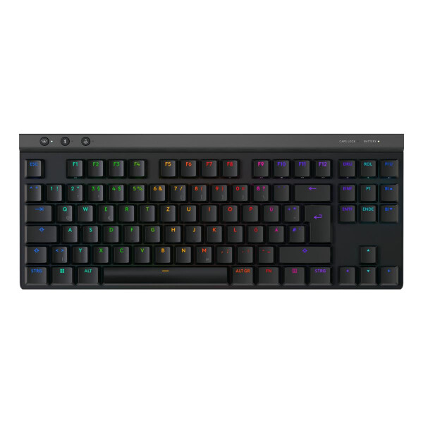 Logitech G G515, Verkabelt & Kabellos, USB + RF Wireless + Bluetooth, Mechanischer Switch, QWERTZ, RGB-LED, Schwarz