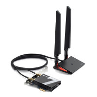 TP-LINK Archer TBE550E, Eingebaut, Kabellos, PCI Express, WLAN / Bluetooth, 9300 Mbit/s, Schwarz