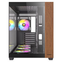 Antec CX800, Midi Tower, PC, Schwarz, Holz, ATX, ITX, micro ATX, Glas, Stahl, Gaming