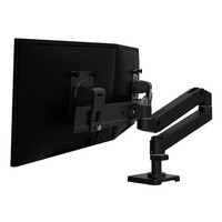 Ergotron LX PRO ARM, DUAL DIRECT DESK MOUNT, WCB
