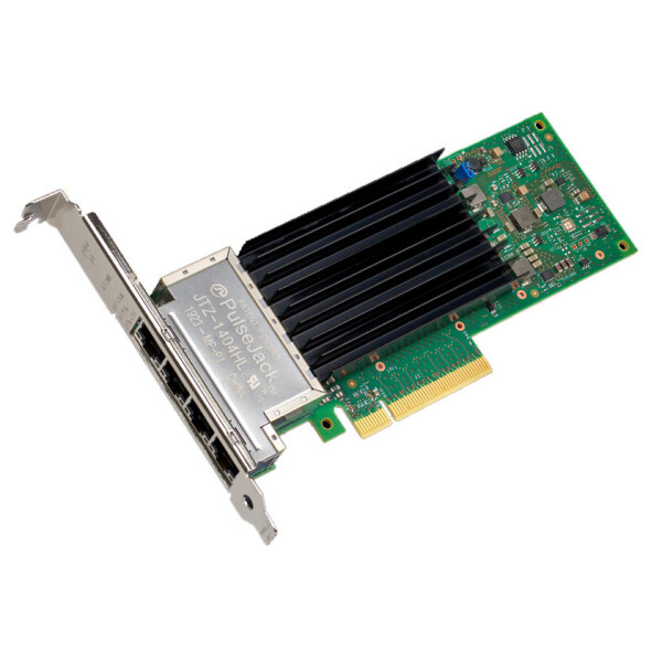 Intel ® Ethernet-Netzwerkadapter X710-T4L, Eingebaut, Kabelgebunden, PCI Express, Ethernet, 10000 Mbit/s, Schwarz, Grün, Grau