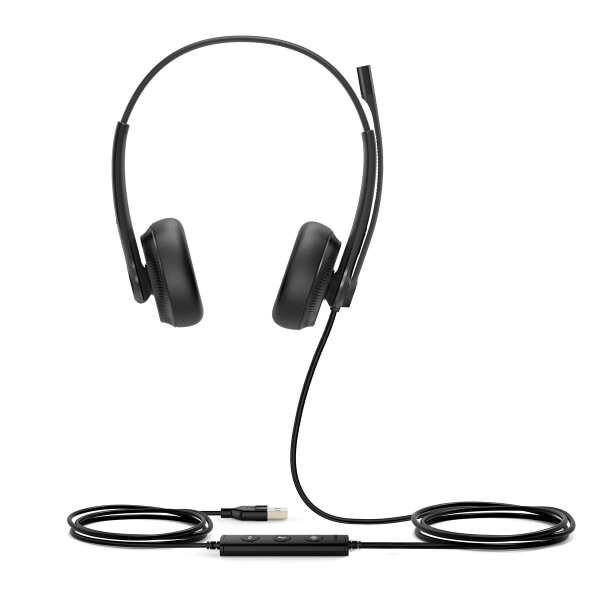 Yealink UH34 Dual UC Headset, Kabelgebunden, Büro/Callcenter, 20 - 20000 Hz, 118 g, Kopfhörer, Schwarz