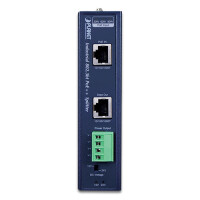 Planet IPOE-173S, IEEE 802.3, IEEE 802.3ab, IEEE 802.3at, IEEE 802.3bt, IEEE 802.3u, 10/100/1000Base-T(X), Cat5/Cat5e/Cat6, Blau, Metall, IP30