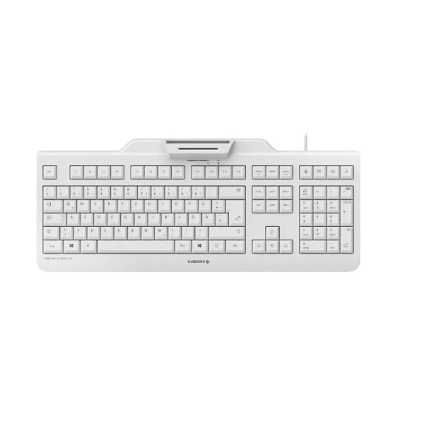 Cherry JK-A0400CH-0, Volle Größe (100%), Kabelgebunden, USB, Mechanischer Switch, QWERTZ, Grau