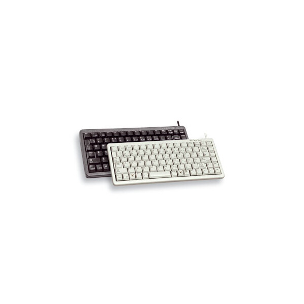 Cherry Compact keyboard, Combo (USB + PS/2), Kabelgebunden, USB + PS/2, QWERTY, Grau