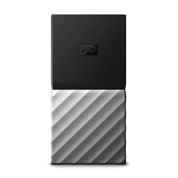 WD My Passport SSD, 2 TB, USB Typ-C, 3.2 Gen 1 (3.1 Gen 1), 540 MB/s, Schwarz, Silber
