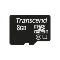 Transcend 8GB microSDHC Class 10 UHS-I, 8 GB, MicroSDHC,...