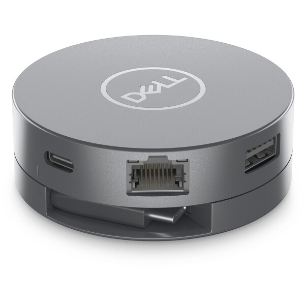 Dell 6-in-1-USB-C-Multiport-Adapter – DA305, Kabelgebunden, USB 3.2 Gen 2 (3.1 Gen 2) Type-C, 10,100,1000 Mbit/s, Silber, 3840 x 2160 Pixel, Dell