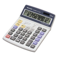 Sharp EL-2125C, Druckrechner, 12 Ziffern