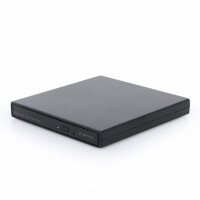 Gembird DVD-USB-04, Schwarz, Vorderseite, Horizontal, China, DVD±RW, USB 2.0