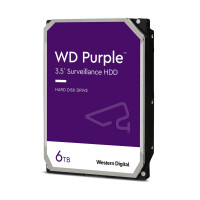 WD Purple Surveillance, 6 TB, 5700 RPM, 128 MB, 3.5", SATA