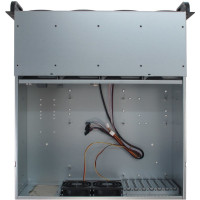 Inter-Tech 4U-4408, Rack, Server, Schwarz, Silber, ATX, EATX, micro ATX, Mini-ITX, SSI EEB, Stahl, 4U