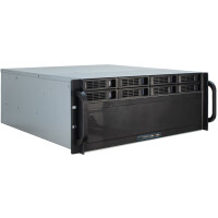 Inter-Tech 4U-4408, Rack, Server, Schwarz, Silber, ATX,...