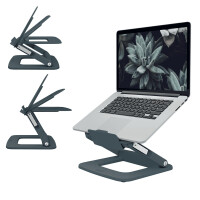 Esselte Leitz 64240089, Laptop-Ständer, Dunkles Grau, Kunststoff, 33 cm (13"), 38,1 cm (15"), 258 mm