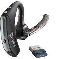 HP POLY Voyager 5200 UC USB-A Headset + BT600 Dongle TAA,...