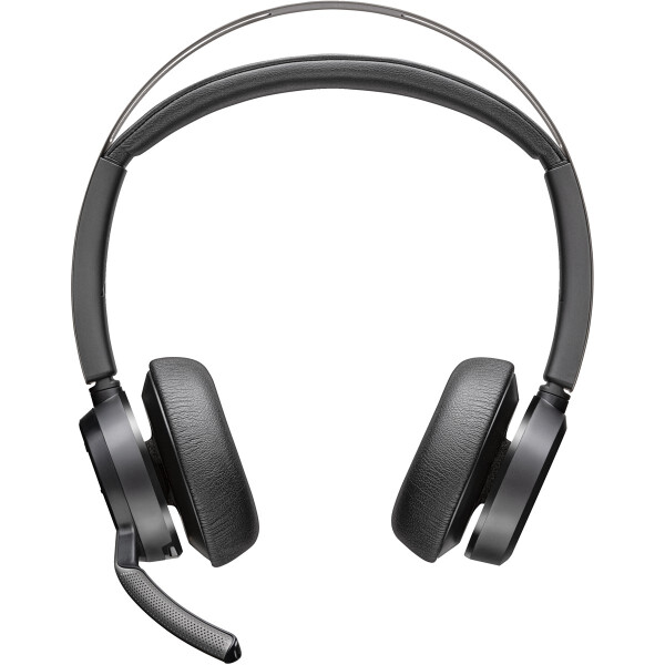 HP POLY Voyager Focus 2, für Microsoft Teams zertifiziertes USB-C Headset, Kabellos, Büro/Callcenter, 115 g, Kopfhörer, Schwarz