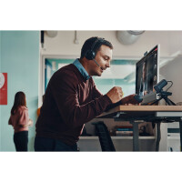 HP POLY Voyager Focus 2, für Microsoft Teams zertifiziertes USB-C Headset, Kabellos, Büro/Callcenter, 115 g, Kopfhörer, Schwarz