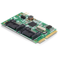 Delock 95233, Mini PCI Express, SATA, Asmedia ASM1061, 6...