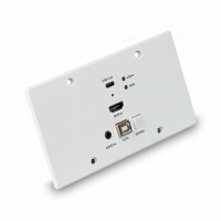 Lindy 150m Cat.6 HDMI 4K60 & Type C HDBaseT EU Wall...